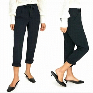 ARITZIA Wilfred Allant Black Cropped Button Fly Trouser Pants Size 2